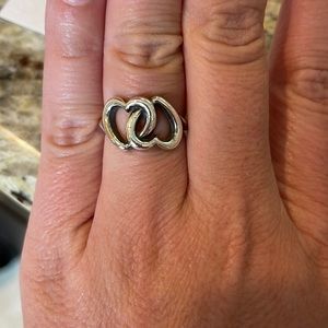 James Avery Linked Hearts Ring